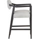 Keagan 36.5 inch Saloon Light Grey Leather Counter Stool